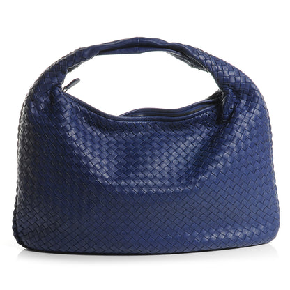 Bottega Veneta Nappa Intrecciato Large Veneta Hobo Cobalt Blue 1 of 8