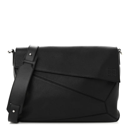 Loewe Calfskin Puzzle Messenger Bag Black 1 of 13