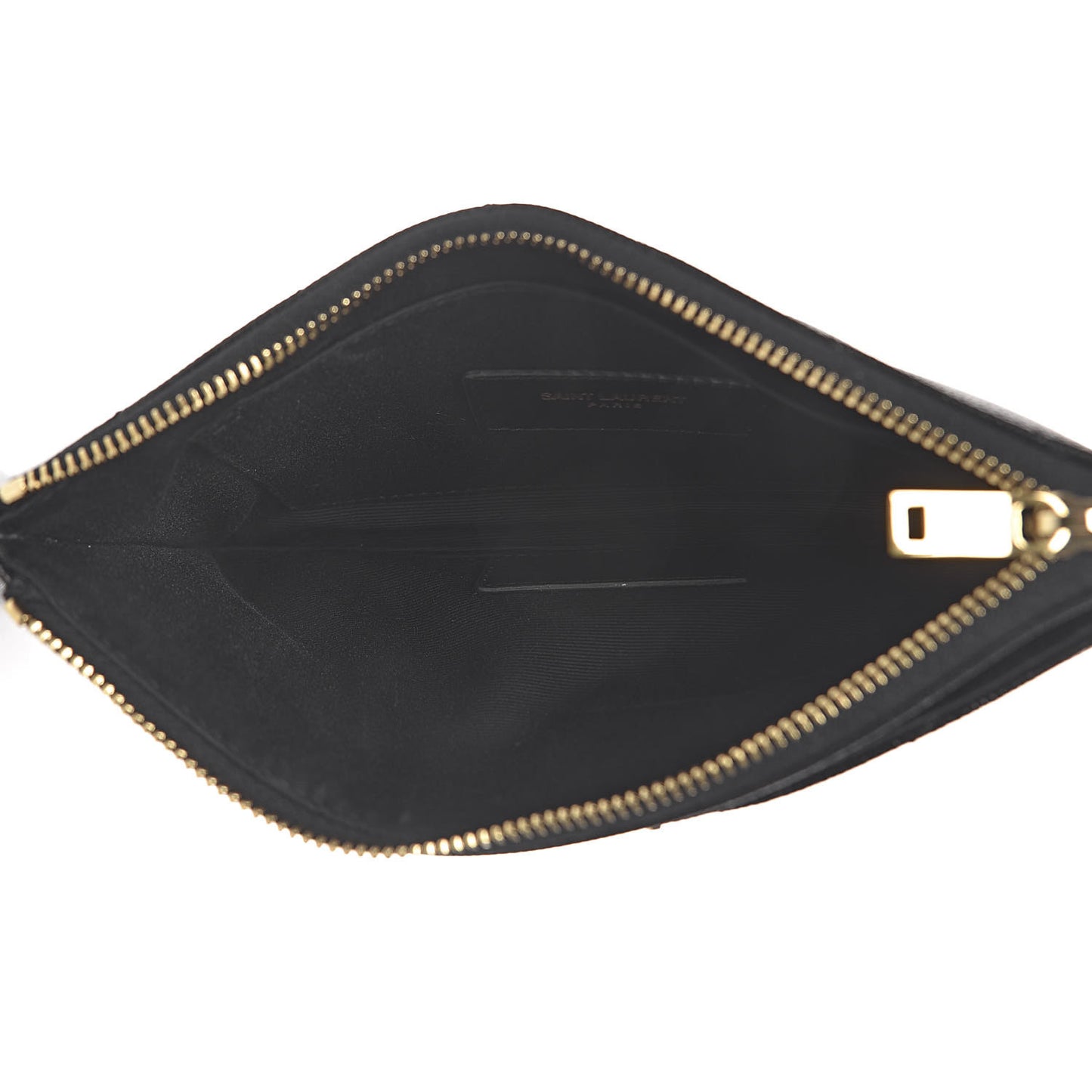 Grain De Poudre Chevron Monogram Bill Pouch Black