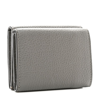 Fendi Cuoio Romano Monochrome Tri-Fold Wallet Argilla 3 of 8