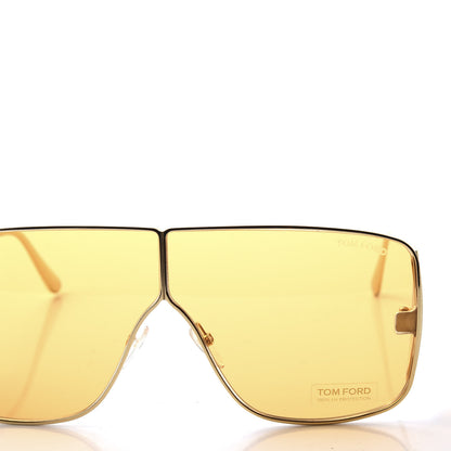 Tom Ford Square Spector Sunglasses TF 708 Gold 7 of 8