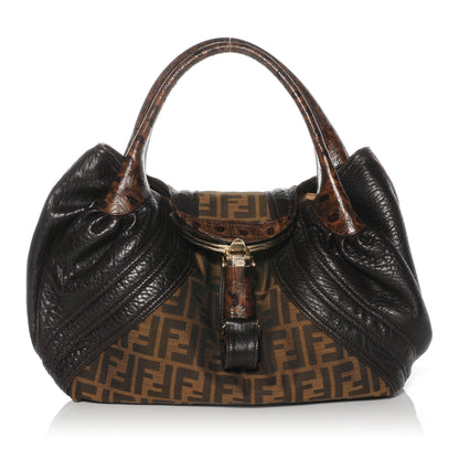 Fendi Zucca Nappa Nuvolata Vitello Tortuga Spy Tobacco Moro 1 of 8