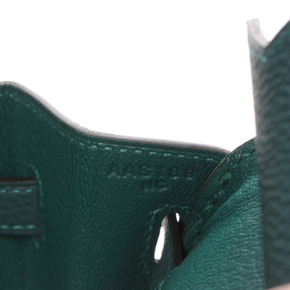 Hermes Togo Birkin 25 Malachite 16 of 26