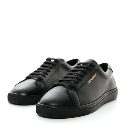 Saint Laurent Calfskin Andy Low Top Sneakers 39 Black 3 of 8