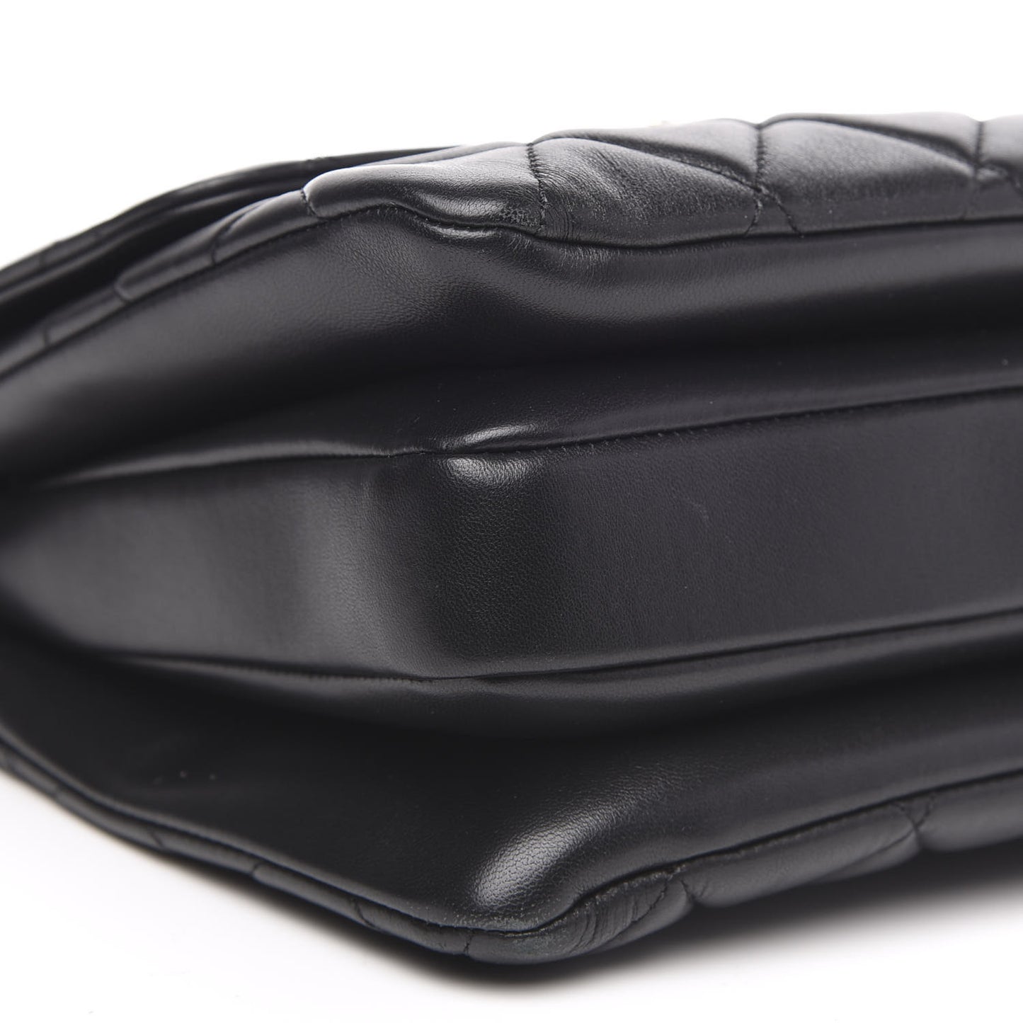 Lambskin Quilted Small Trendy CC Dual Handle Flap Bag Black