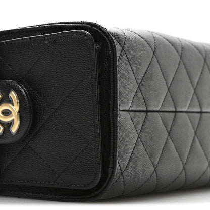 Chanel Caviar Quilted Mini Chanel 25 Handbag Black 9 of 10