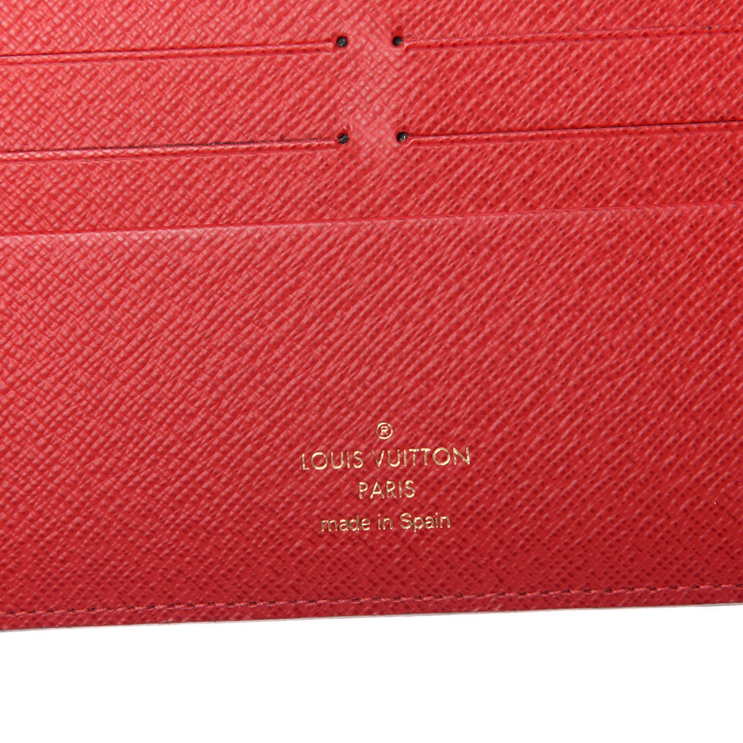 Louis Vuitton Damier Ebene Insolite Wallet Red 6 of 6