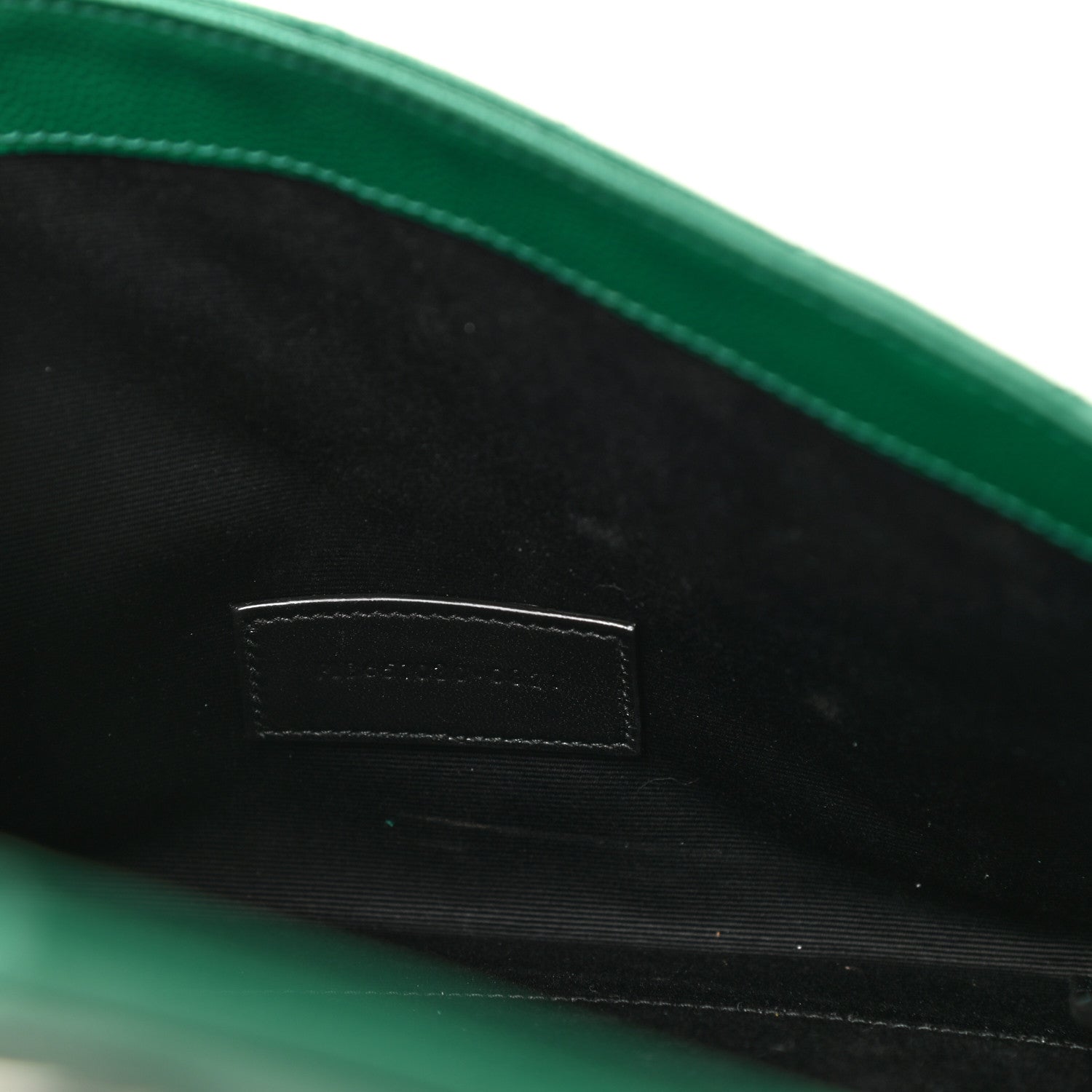 Saint Laurent Grain De Poudre Textured Mixed Matelasse Triquilt Monogram Clutch Green Field 8 of 10