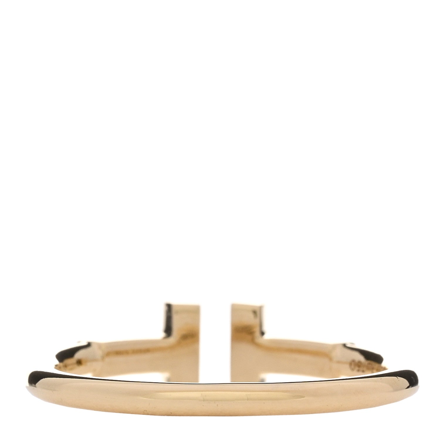 Tiffany 18K Yellow Gold T Wire Ring 54 7 3 of 4