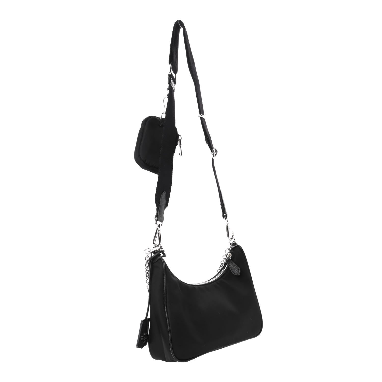 Prada Nylon Re-Edition 2005 Shoulder Bag Black 2 of 6