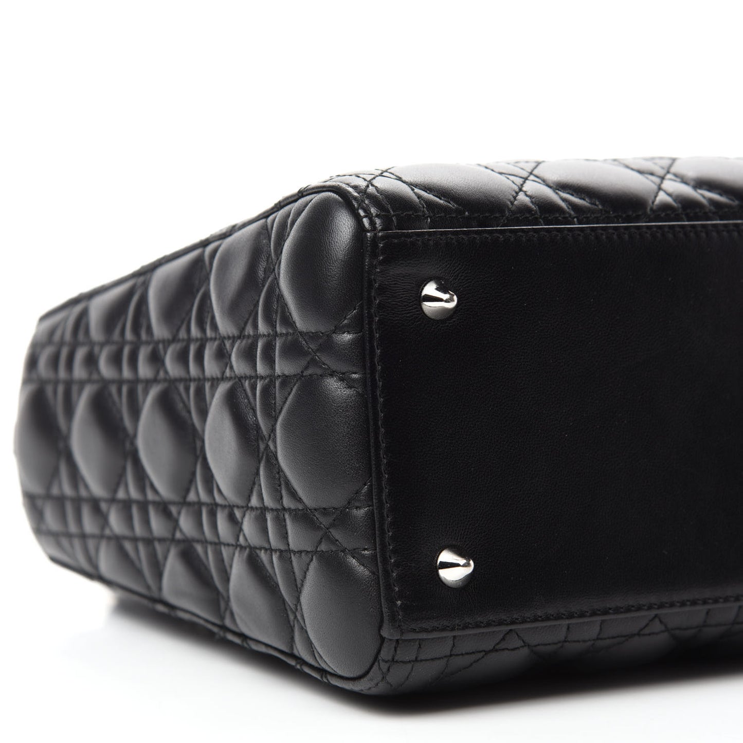 Lambskin Cannage Medium Lady Dior Black