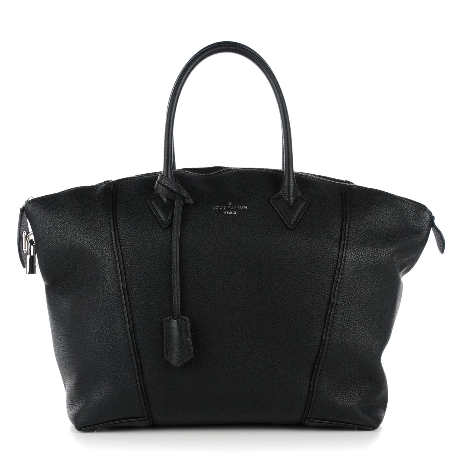 Louis Vuitton Veau Cachemire Soft Lockit MM Black 1 of 7