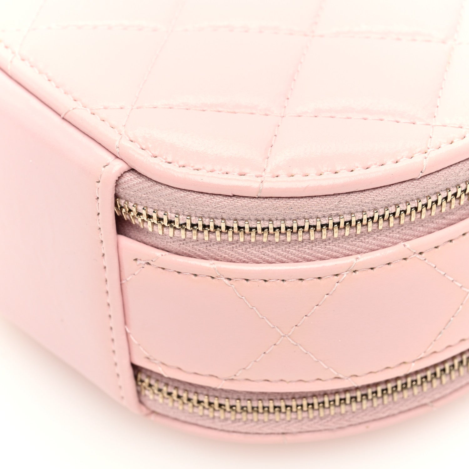 Chanel Lambskin Quilted Round Handle With Care Vanity With Chain Pink 11 of 11