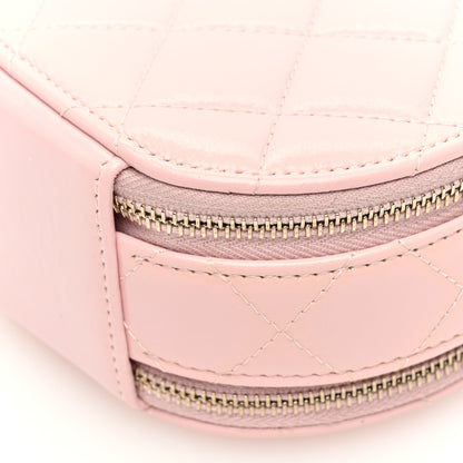 Chanel Lambskin Quilted Round Handle With Care Vanity With Chain Pink 11 of 11