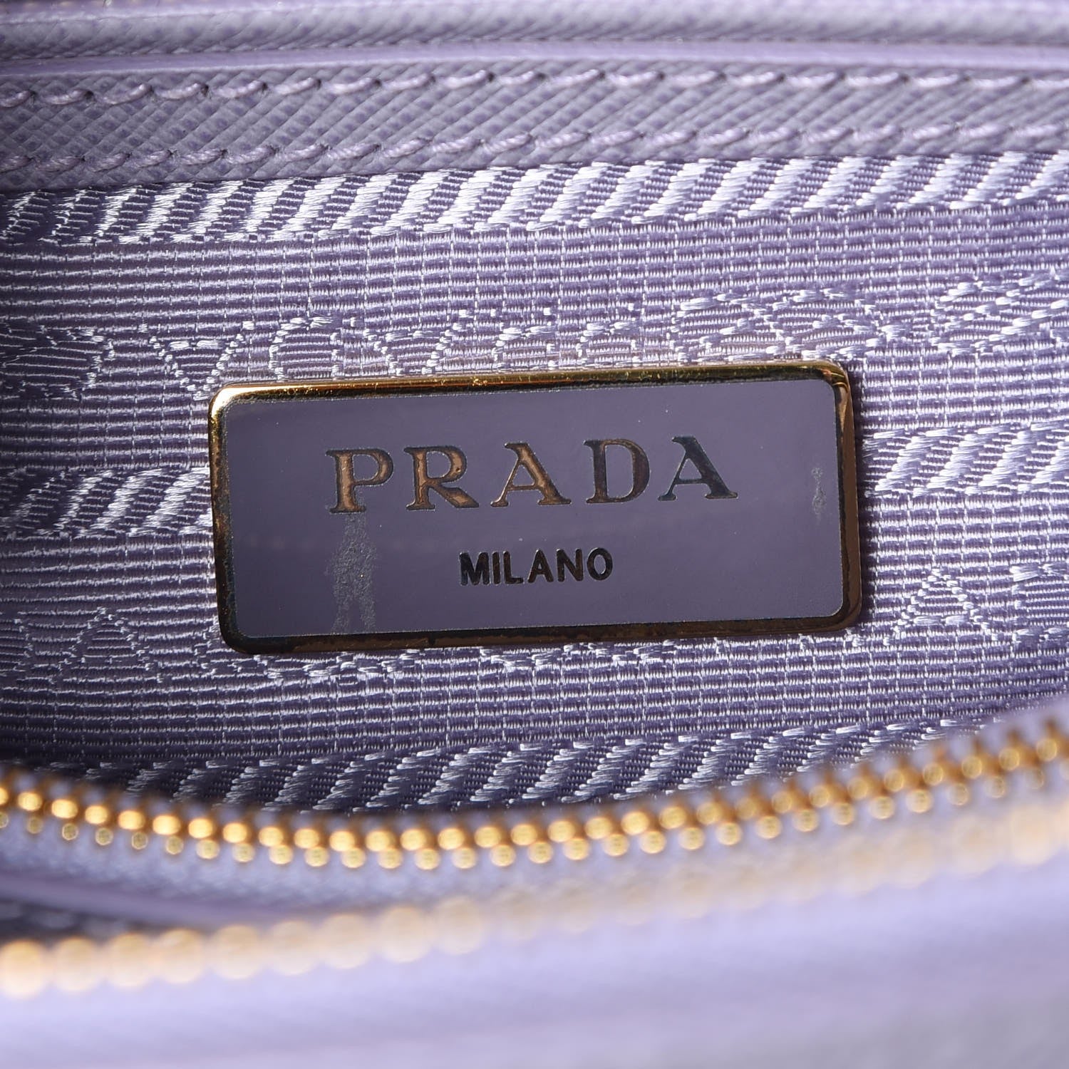 Prada Saffiano Lux Small Promenade Tote Glicine 7 of 10