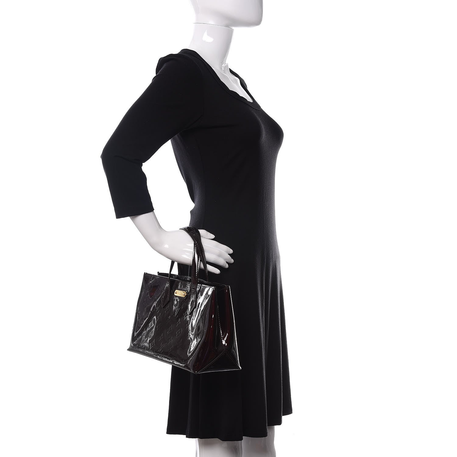Louis Vuitton Vernis Wilshire PM Amarante 2 of 9