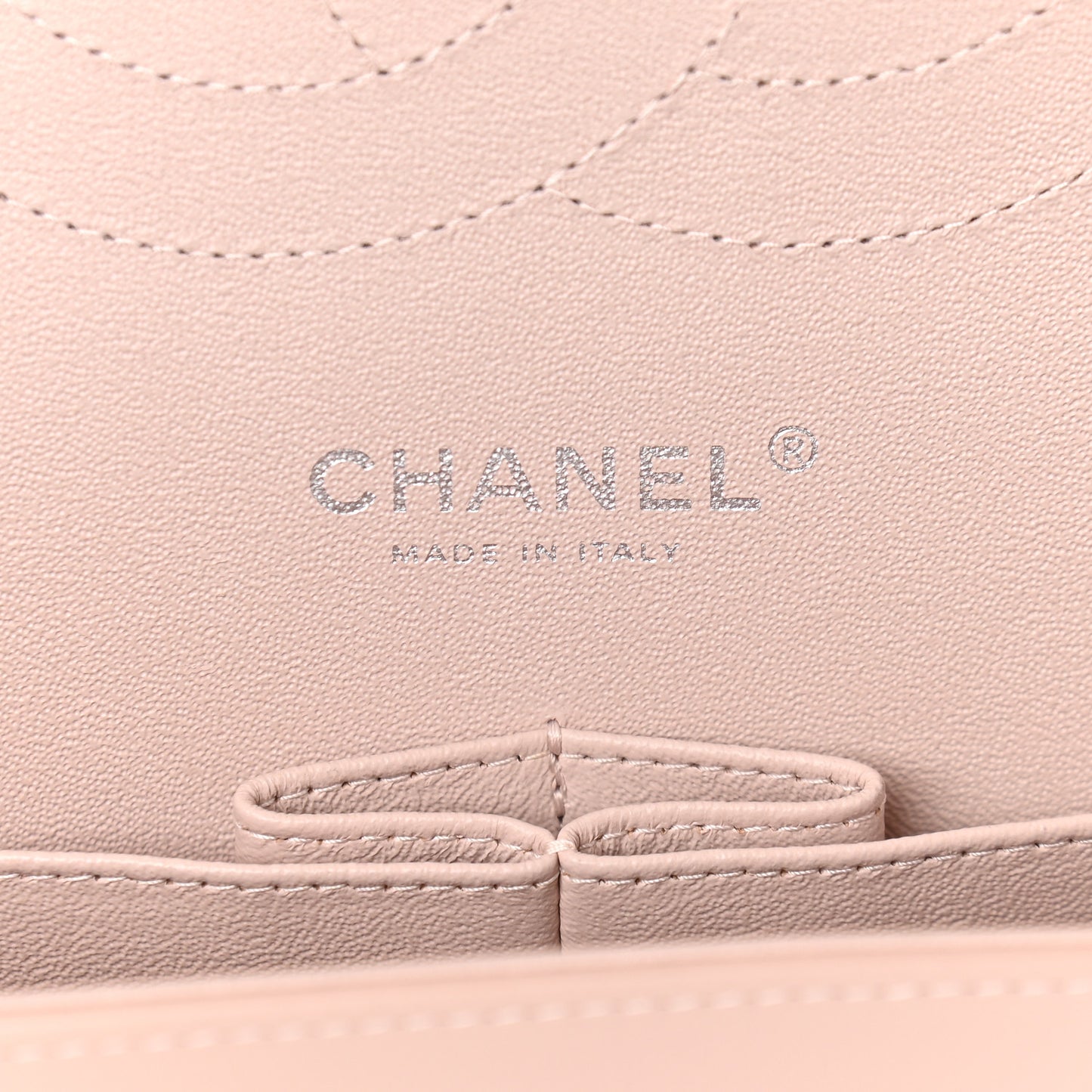 Patent Quilted Jumbo Double Flap Light Pink