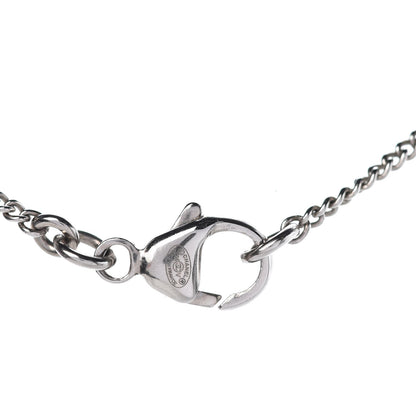 Chanel Crystal Pearl Twisted CC Drop Necklace Silver 5 of 6