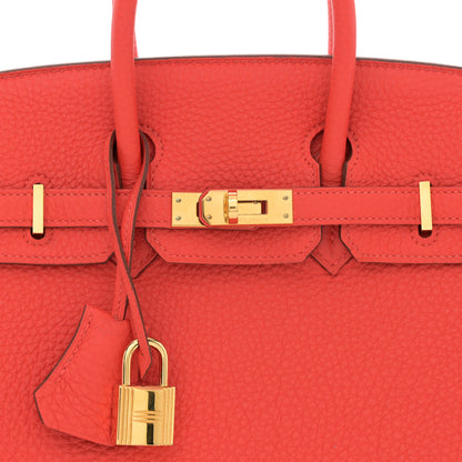 Hermes Togo Birkin 25 Capucine 8 of 11