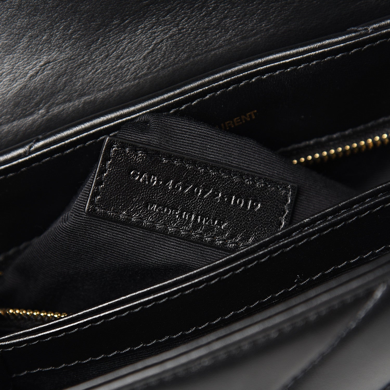 Saint Laurent Calfskin Y Quilted Monogram Toy Loulou Crossbody Bag Black 6 of 10