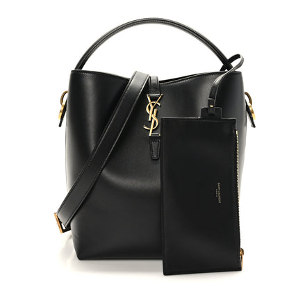 Saint Laurent Shiny Calfskin Le 37 Bucket Bag Black 1 of 11