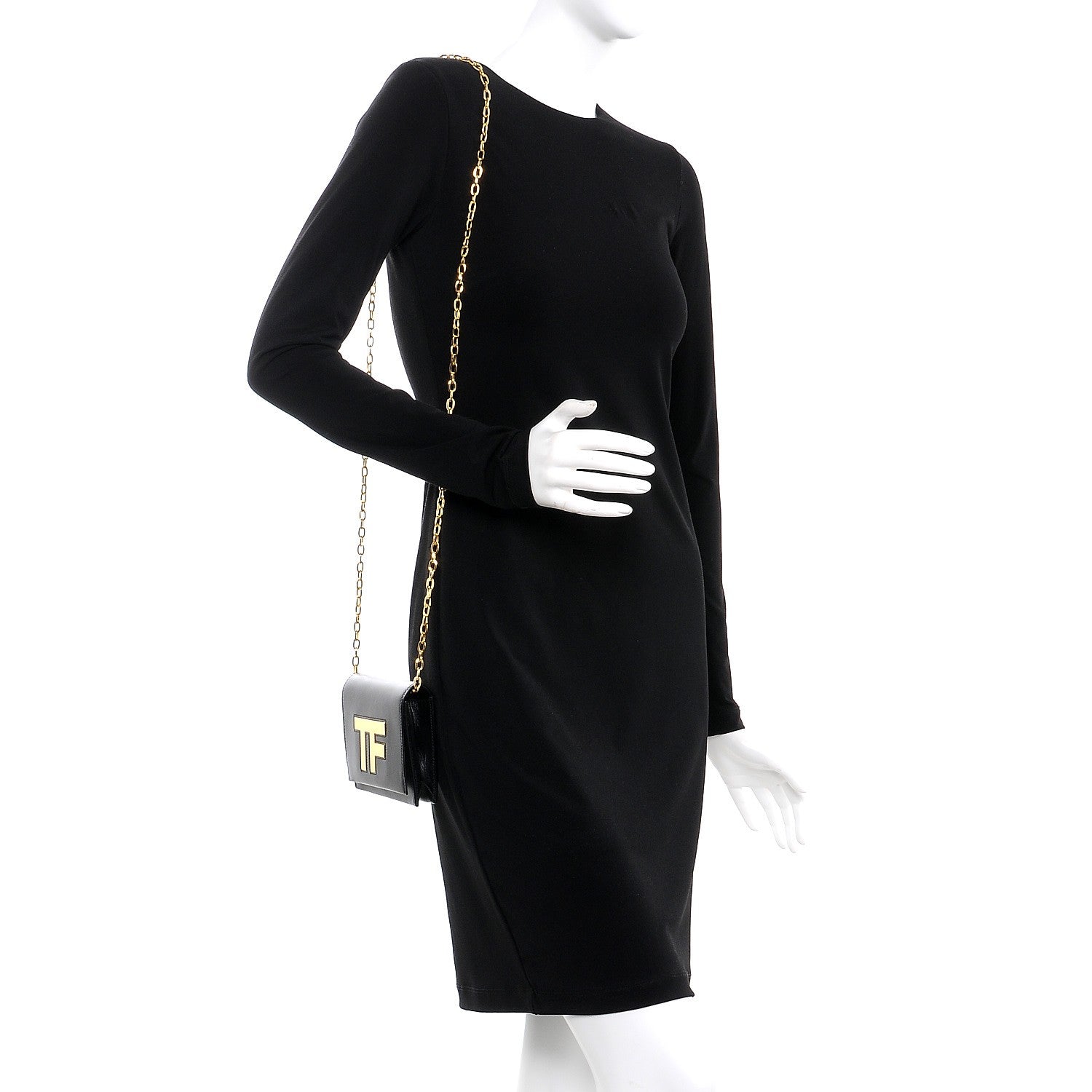 Tom Ford Calfskin Icon Disco Bag Black 2 of 8