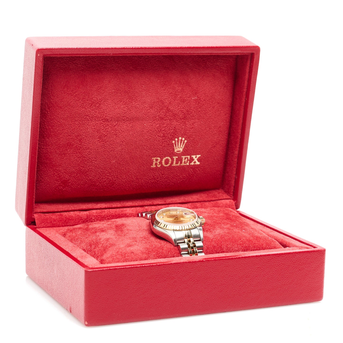 Stainless Steel 18K Yellow Gold Diamond 26mm Oyster Perpetual Datejust Watch Champagne 79173