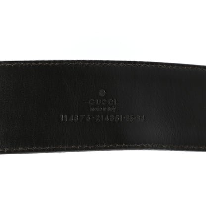 Gucci Monogram Interlocking G Belt 85 34 Light Brown 3 of 6