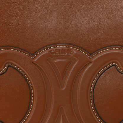 Celine Smooth Calfskin Small Cuir Triomphe Bucket Bag Tan 6 of 13