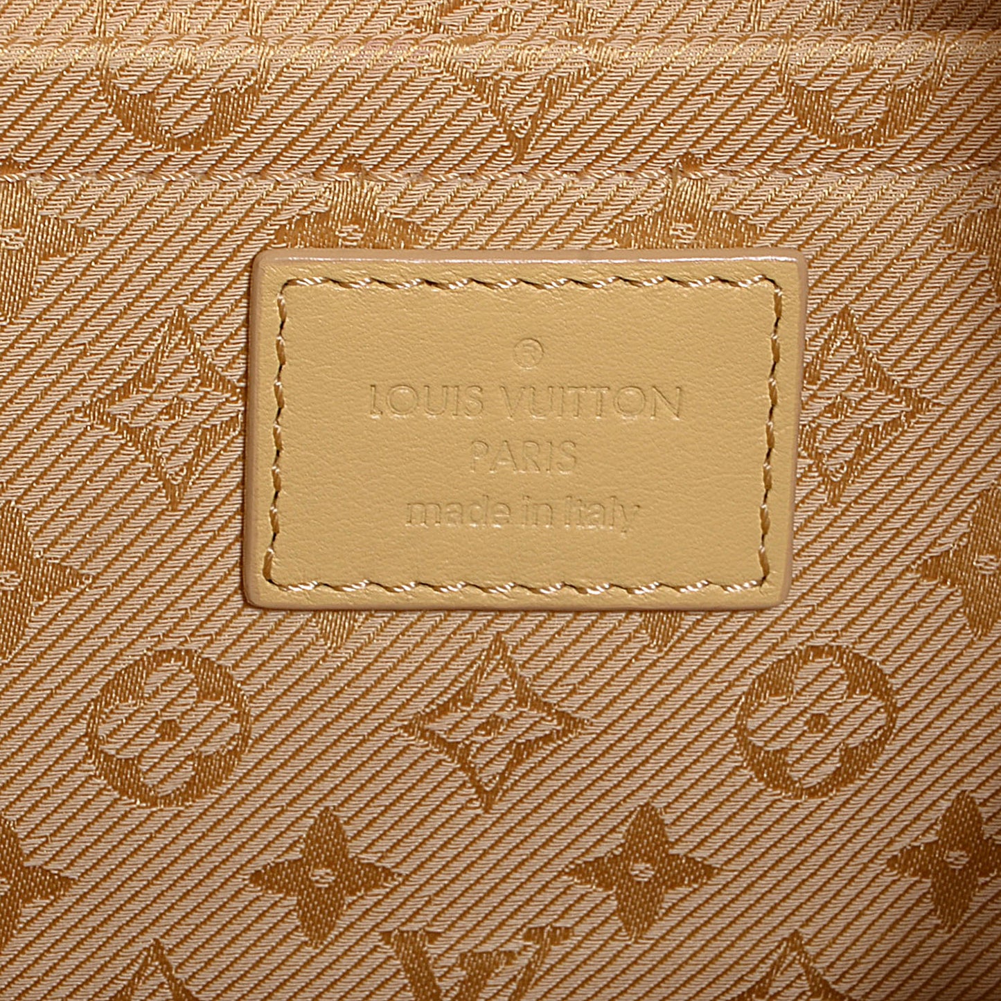 Calfskin Quilted Monogram Altair Clutch Jaune Pale