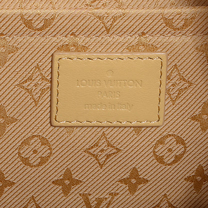 Louis Vuitton Calfskin Quilted Monogram Altair Clutch Jaune Pale 6 of 8
