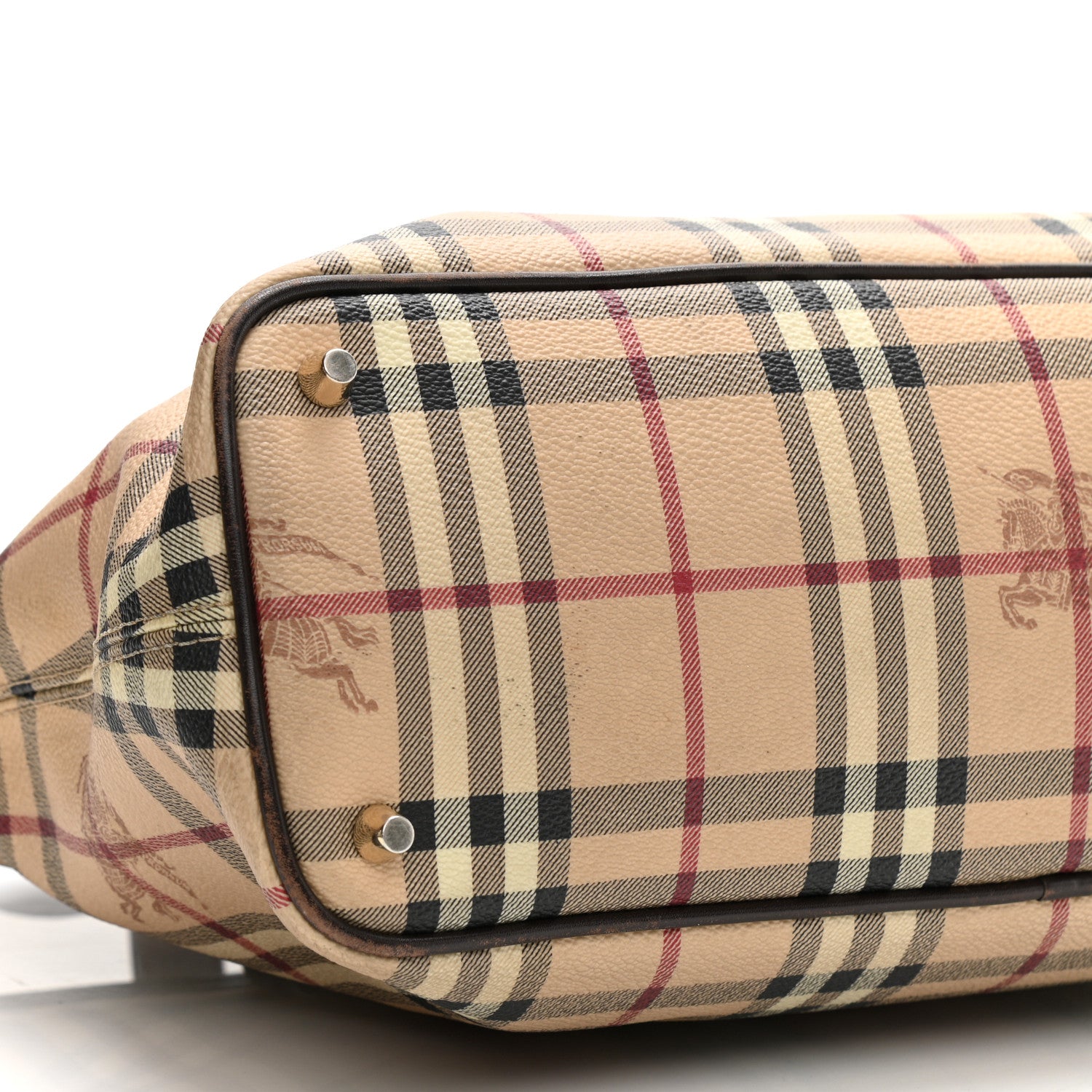 Burberry Haymarket Check Medium Regent Tote Chocolate 8 of 15