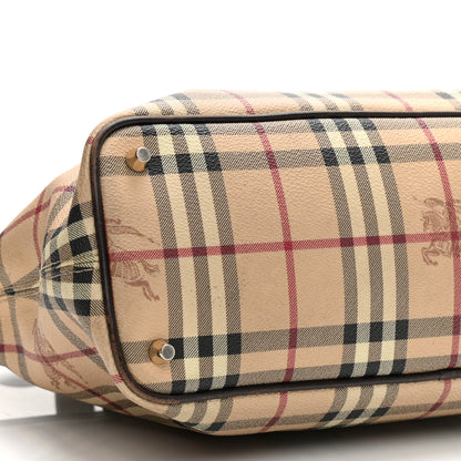 Burberry Haymarket Check Medium Regent Tote Chocolate 8 of 15