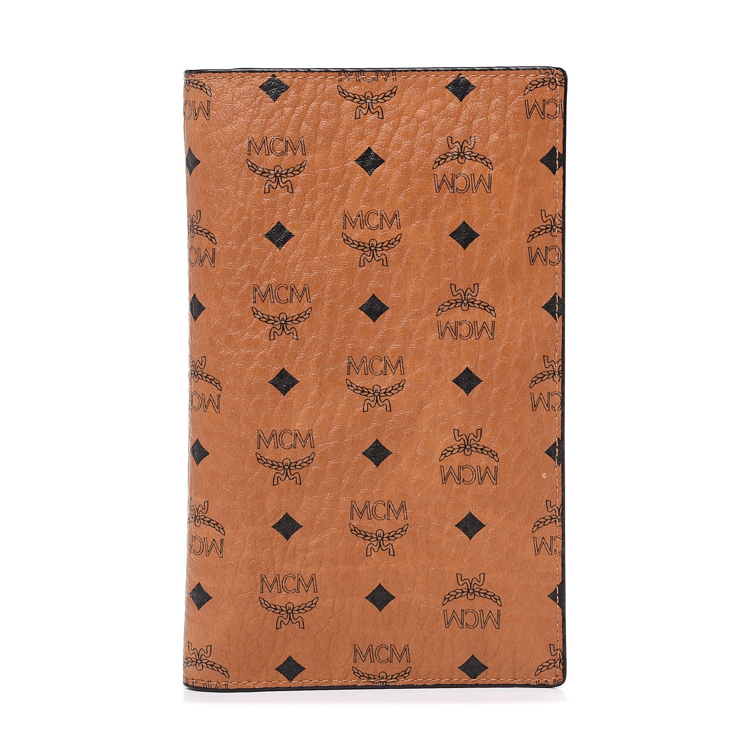 MCM Visetos Passport Holder Cognac 1 of 6