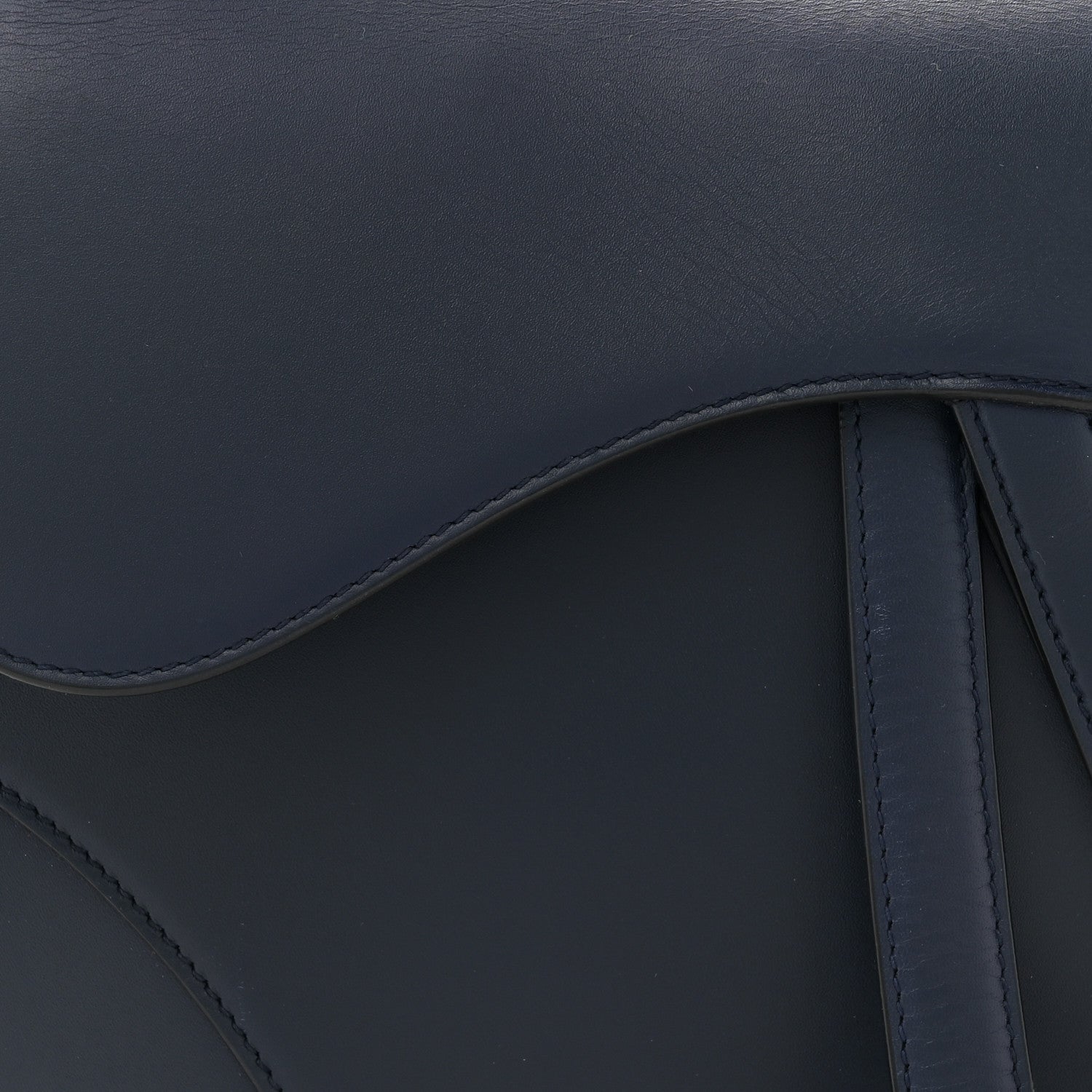 Christian Dior Calfskin Saddle Bag Navy 8 of 14