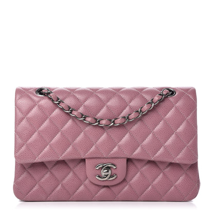Chanel Caviar Quilted Medium Double Flap Pink 1 of 10