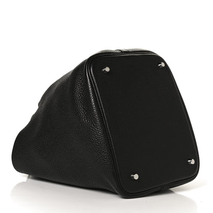 Hermes Taurillon Clemence Picotin Lock 22 MM Black 4 of 14