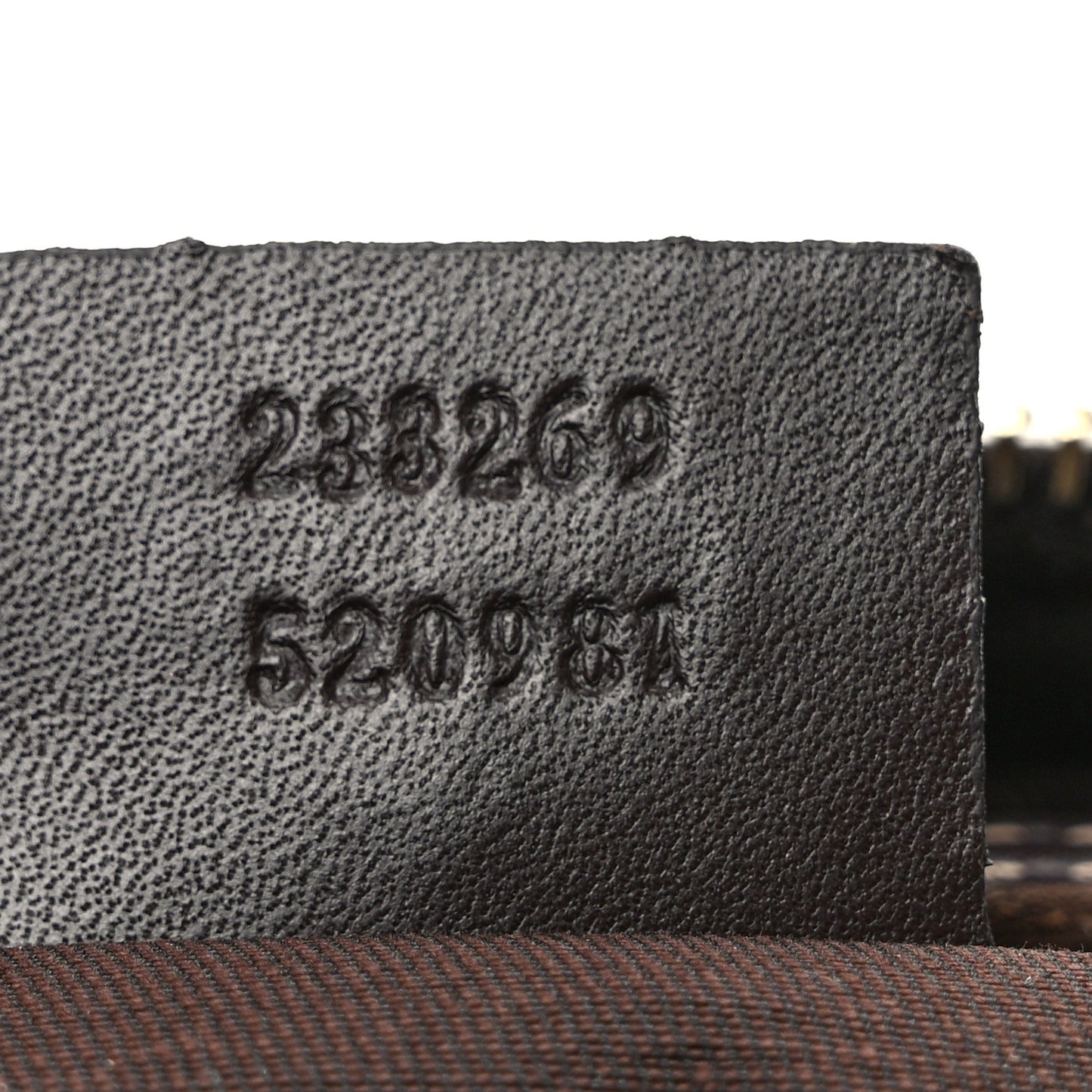 GG Supreme Monogram Belt Bag Dark Brown