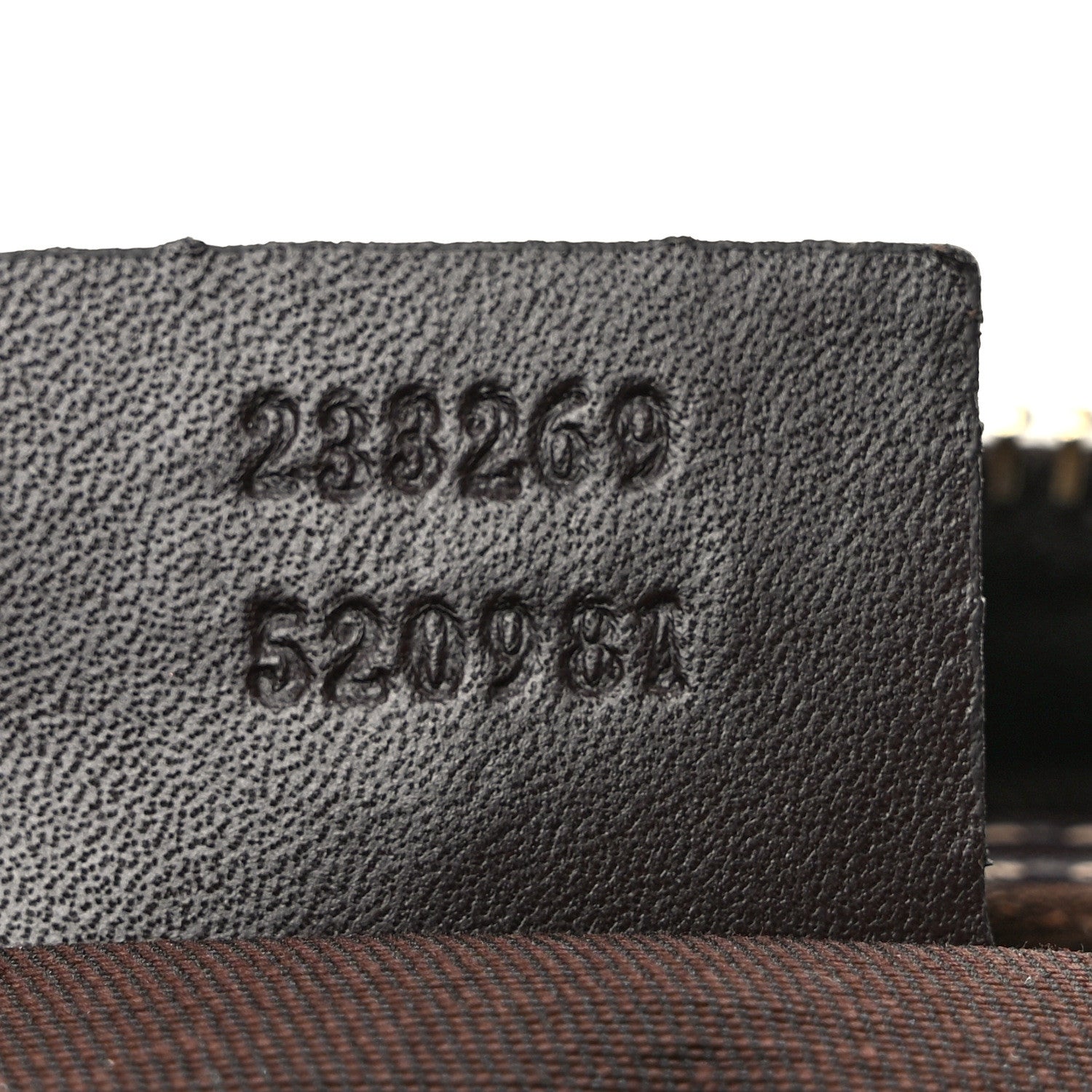 Gucci GG Supreme Monogram Belt Bag Dark Brown 7 of 9