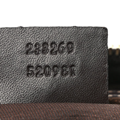 Gucci GG Supreme Monogram Belt Bag Dark Brown 7 of 9