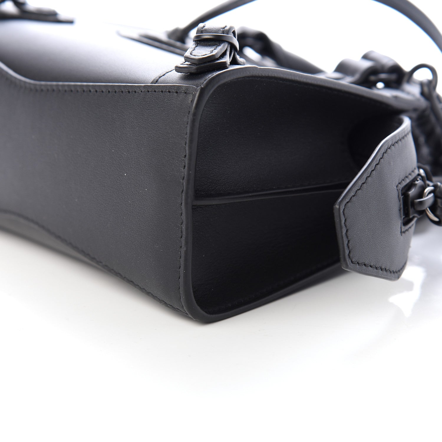 Balenciaga Smooth Calfskin Neo Classic Black Hardware Nano City Crossbody Black 7 of 8