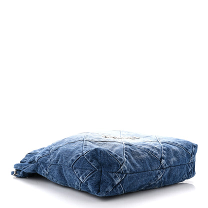 Chanel Denim Quilted Small Chanel 22 Blue 5 of 12