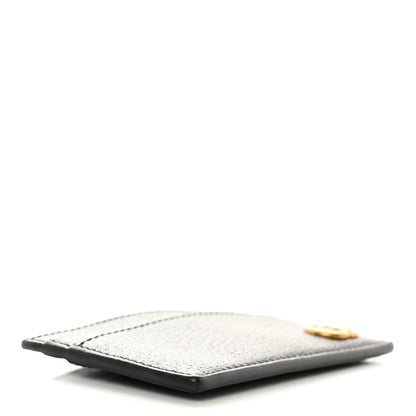 Gucci Calfskin Boar Effect GG Marmont Card Holder Black 4 of 15