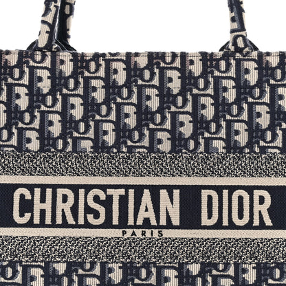 Christian Dior Oblique Medium Book Tote Blue Multicolor 8 of 14