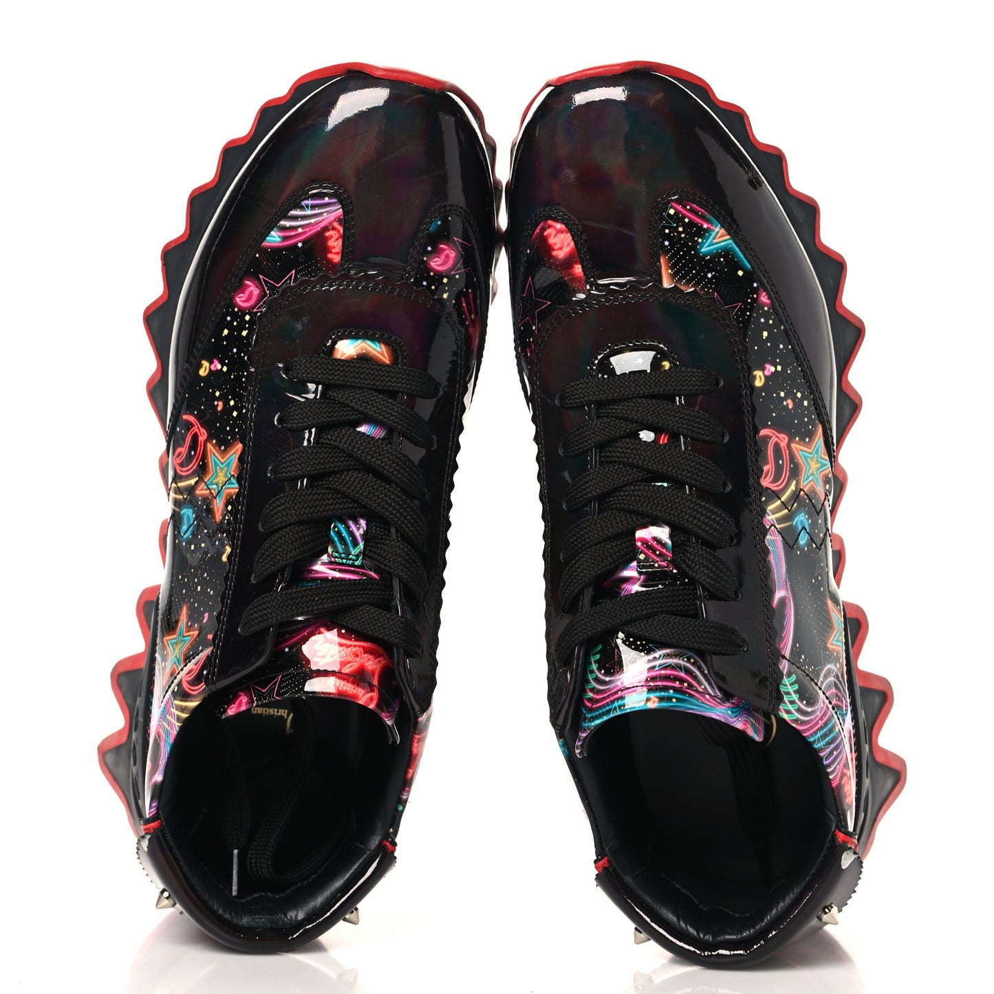 Patent Starlight Womens Loubishark Sneakers 39.5 Multicolor