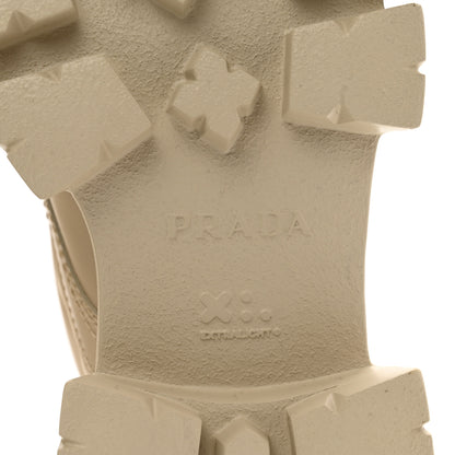 Prada Spazzolato Rois Re-Nylon Metal Triangle Logo Monolith Pouch Pocket 55mm Boots 12 Deserto 6 of 11