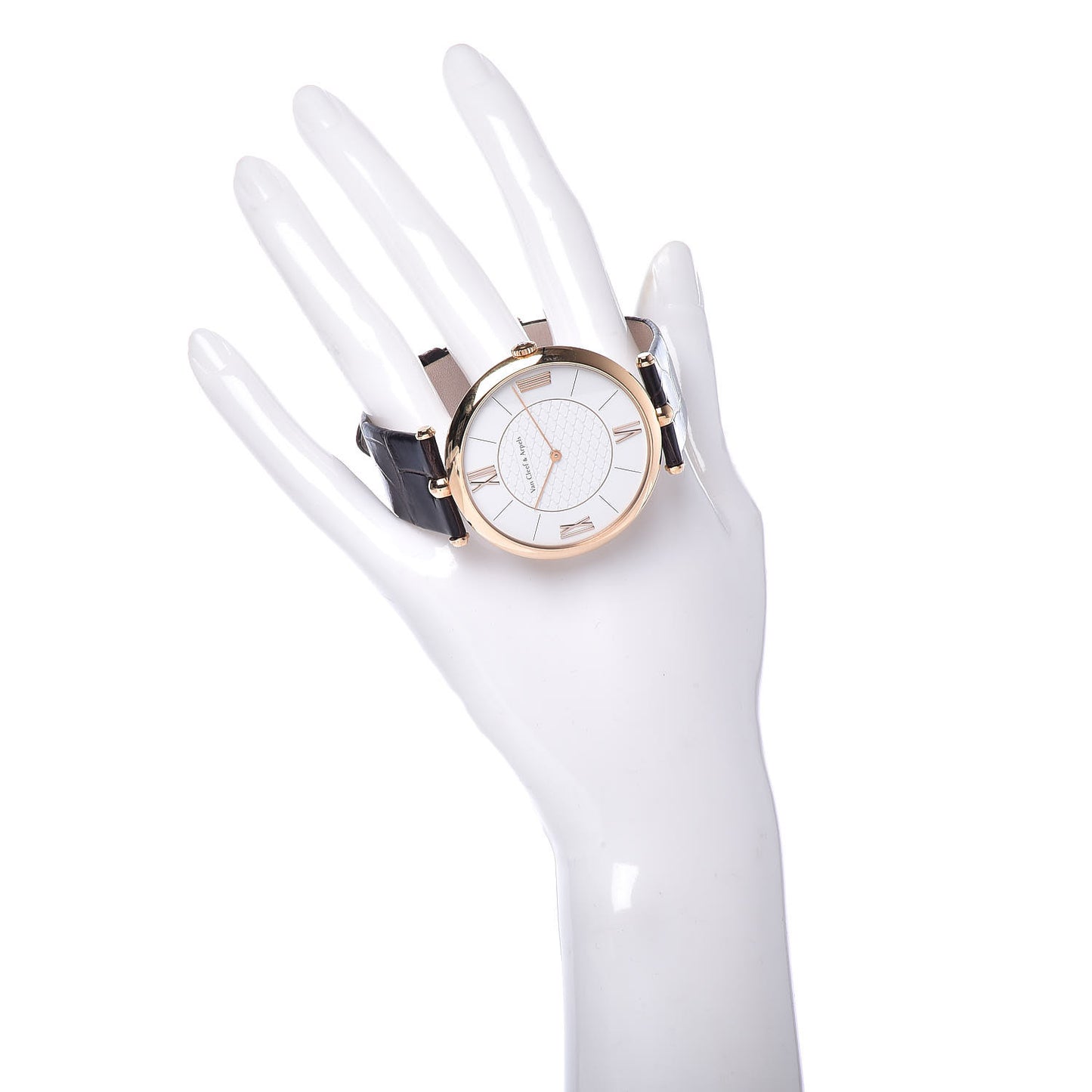 18K Rose Gold Alligator Diamond 42mm Pierre Arpels Automatic Watch