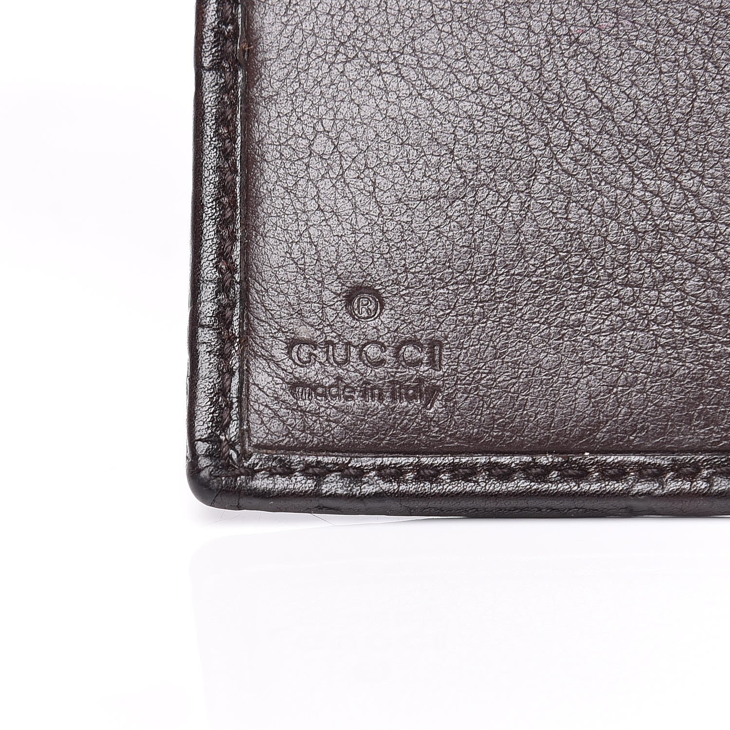 Gucci Guccissima D Ring Compact Wallet Brown 6 of 7