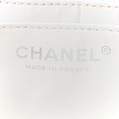 Chanel Caviar Quilted XL Jumbo Single Flap White 6 of 10
