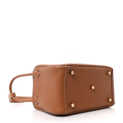 Hermes Taurillon Clemence Lindy 26 Gold 4 of 10